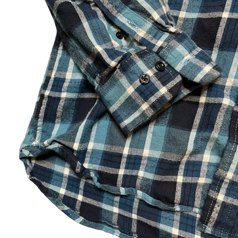 THE NORTH FACE Men's Arroyo Flannel Shirt Blue Plaid Size Large